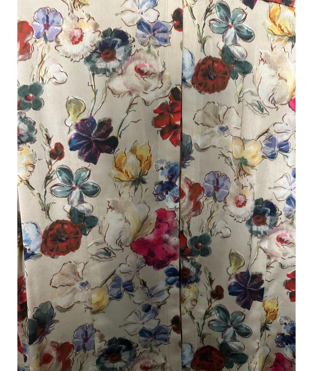 DOLCE&GABBANA Бежевая шелковая рубашка, фото 4