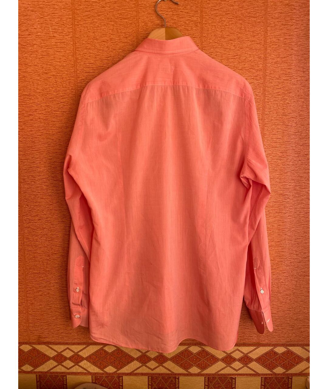 ISAIA Розовая хлопковая кэжуал рубашка, фото 2