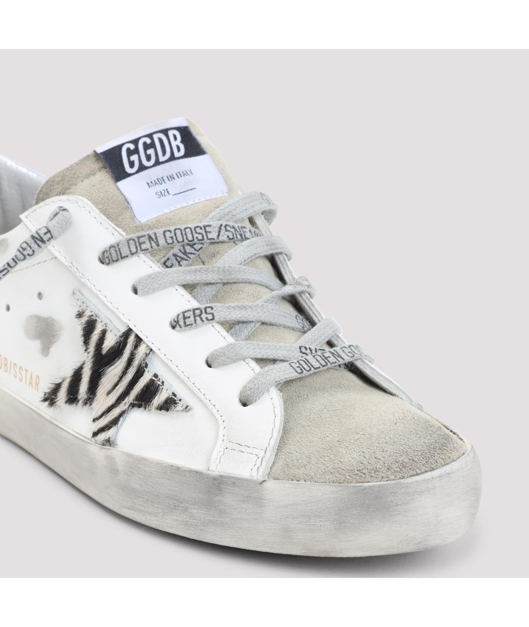 GOLDEN GOOSE DELUXE BRAND Белые кожаные кеды, фото 5
