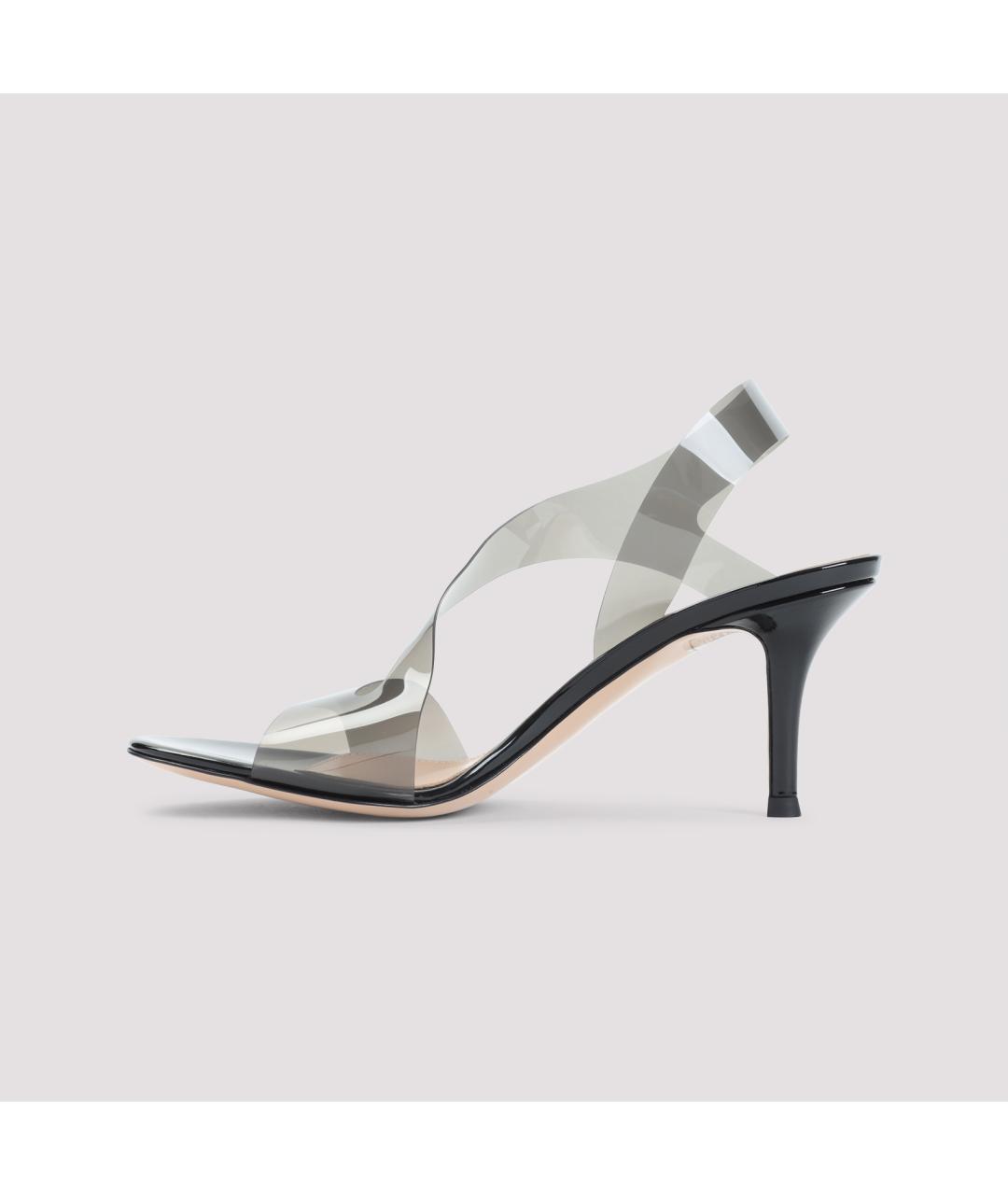 GIANVITO ROSSI Черные резиновые босоножки, фото 3