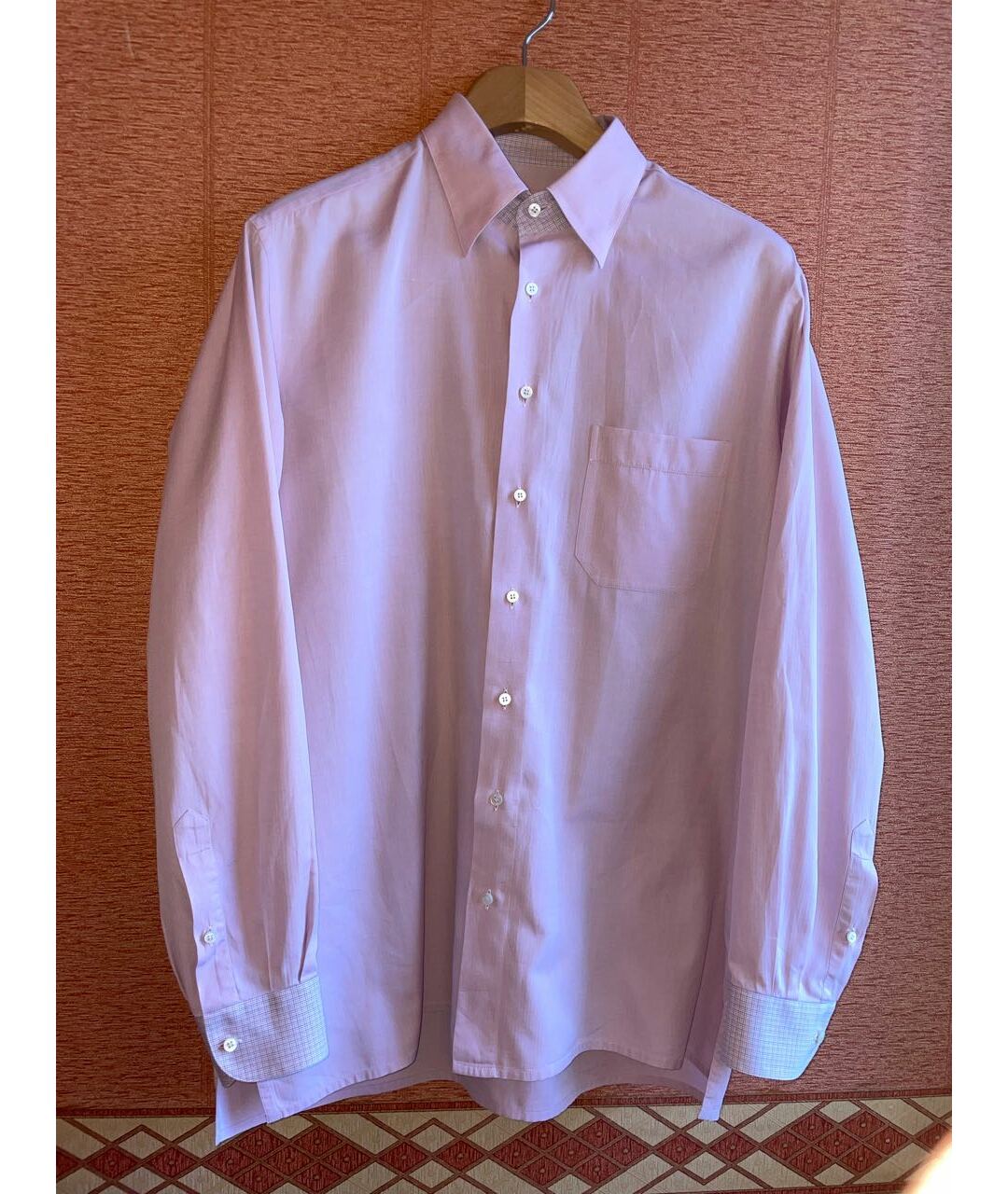 ZILLI Розовая хлопковая кэжуал рубашка, фото 9