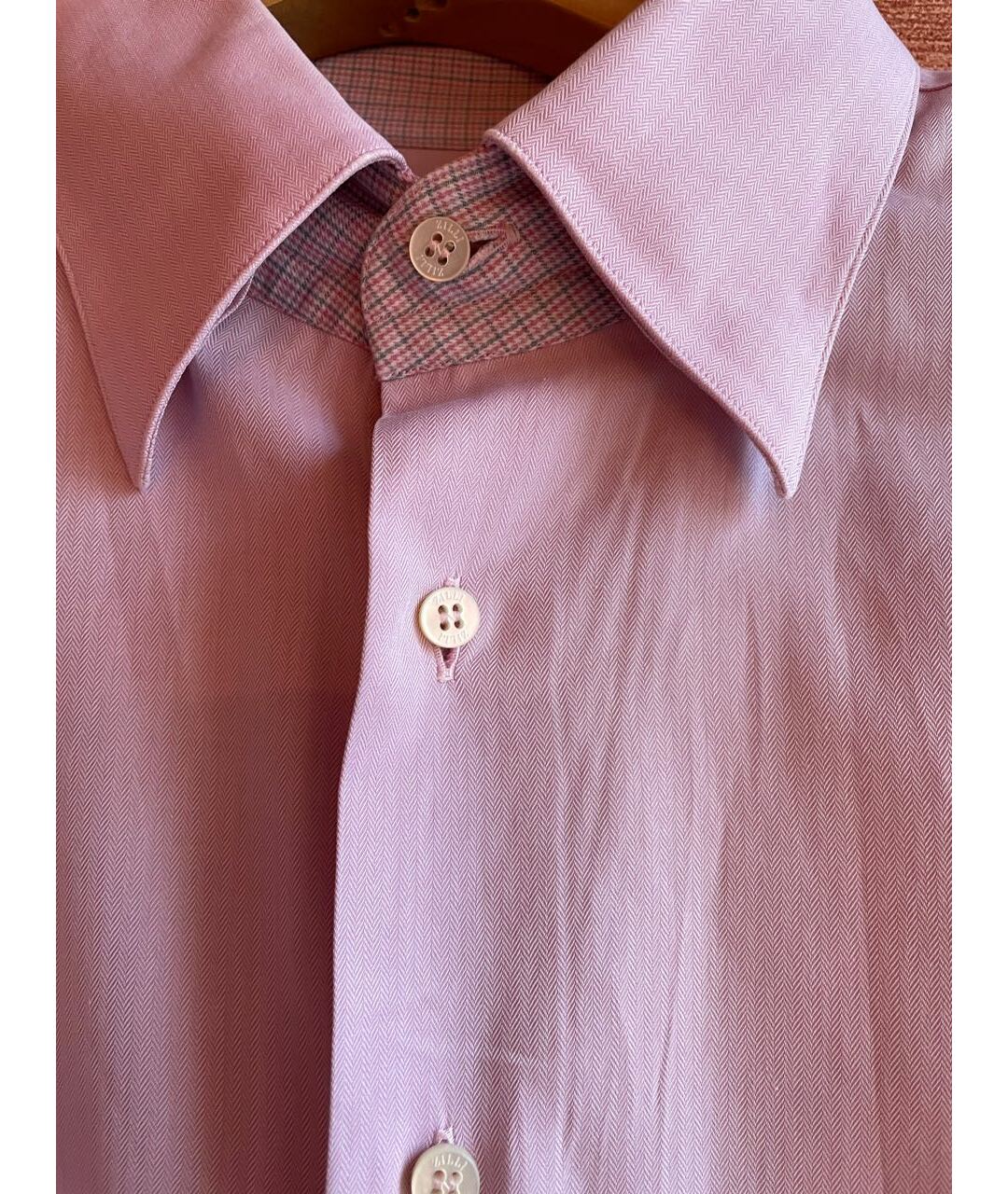 ZILLI Розовая хлопковая кэжуал рубашка, фото 5