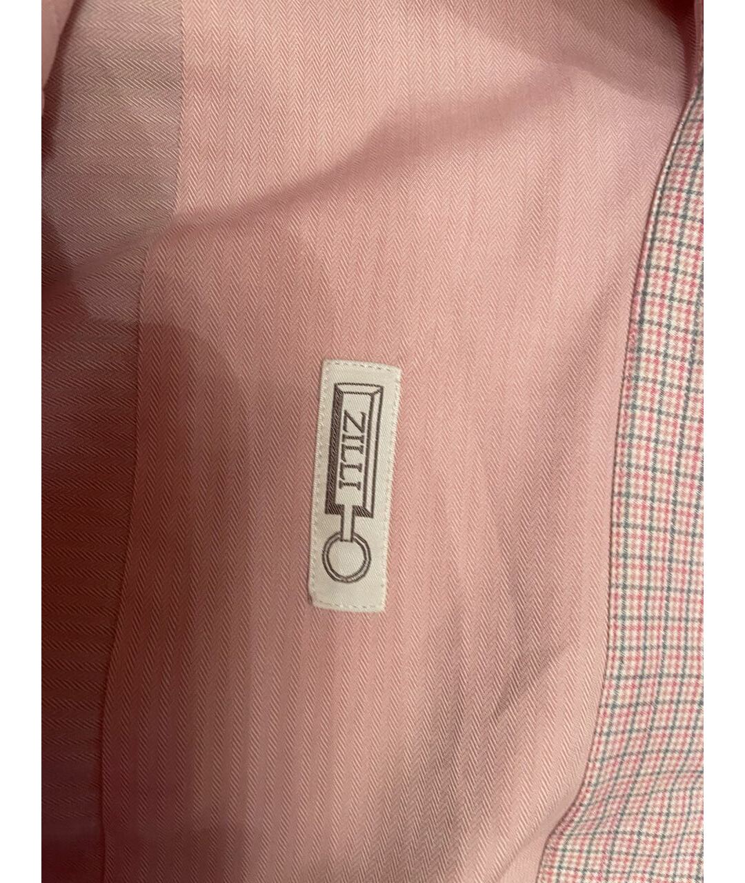 ZILLI Розовая хлопковая кэжуал рубашка, фото 4