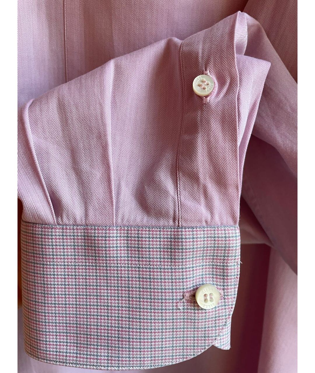 ZILLI Розовая хлопковая кэжуал рубашка, фото 3