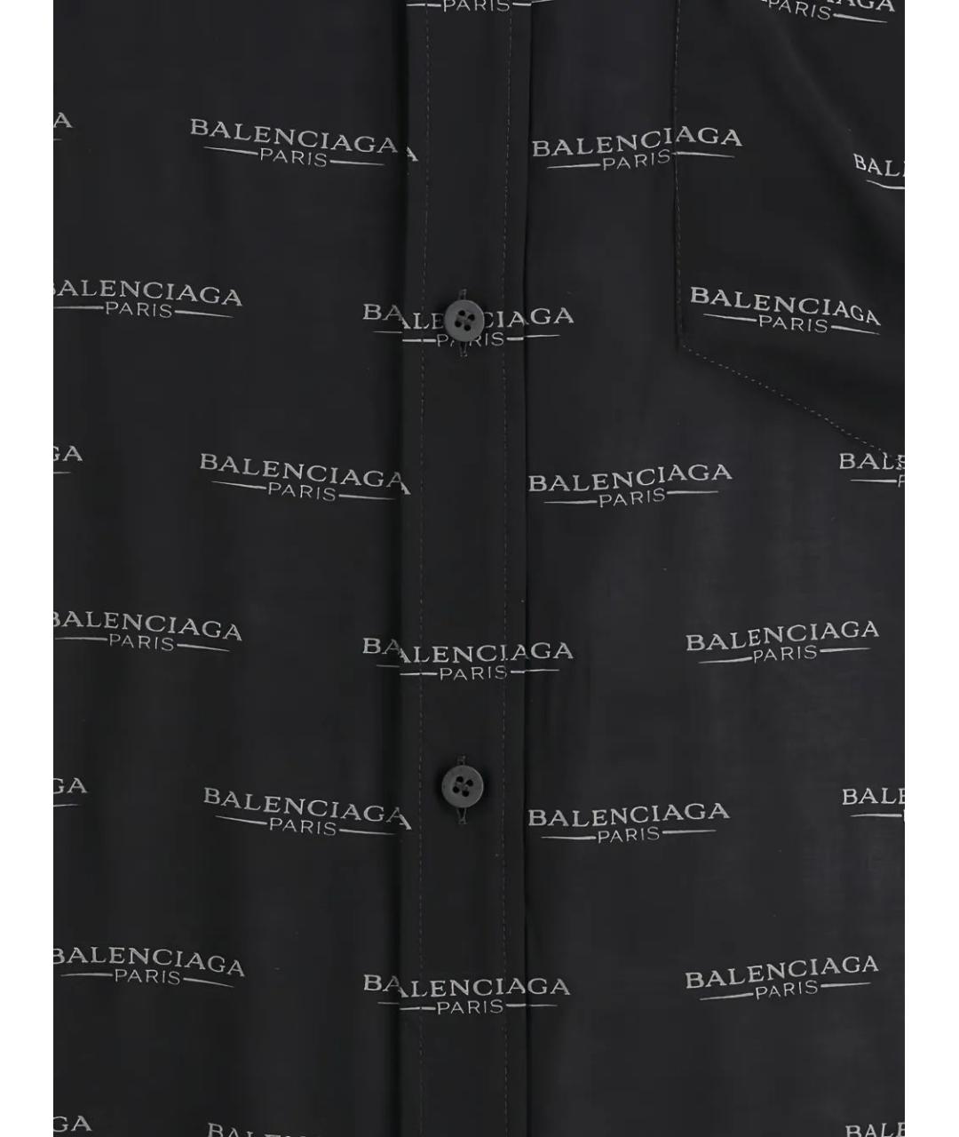 BALENCIAGA Черная кэжуал рубашка, фото 3