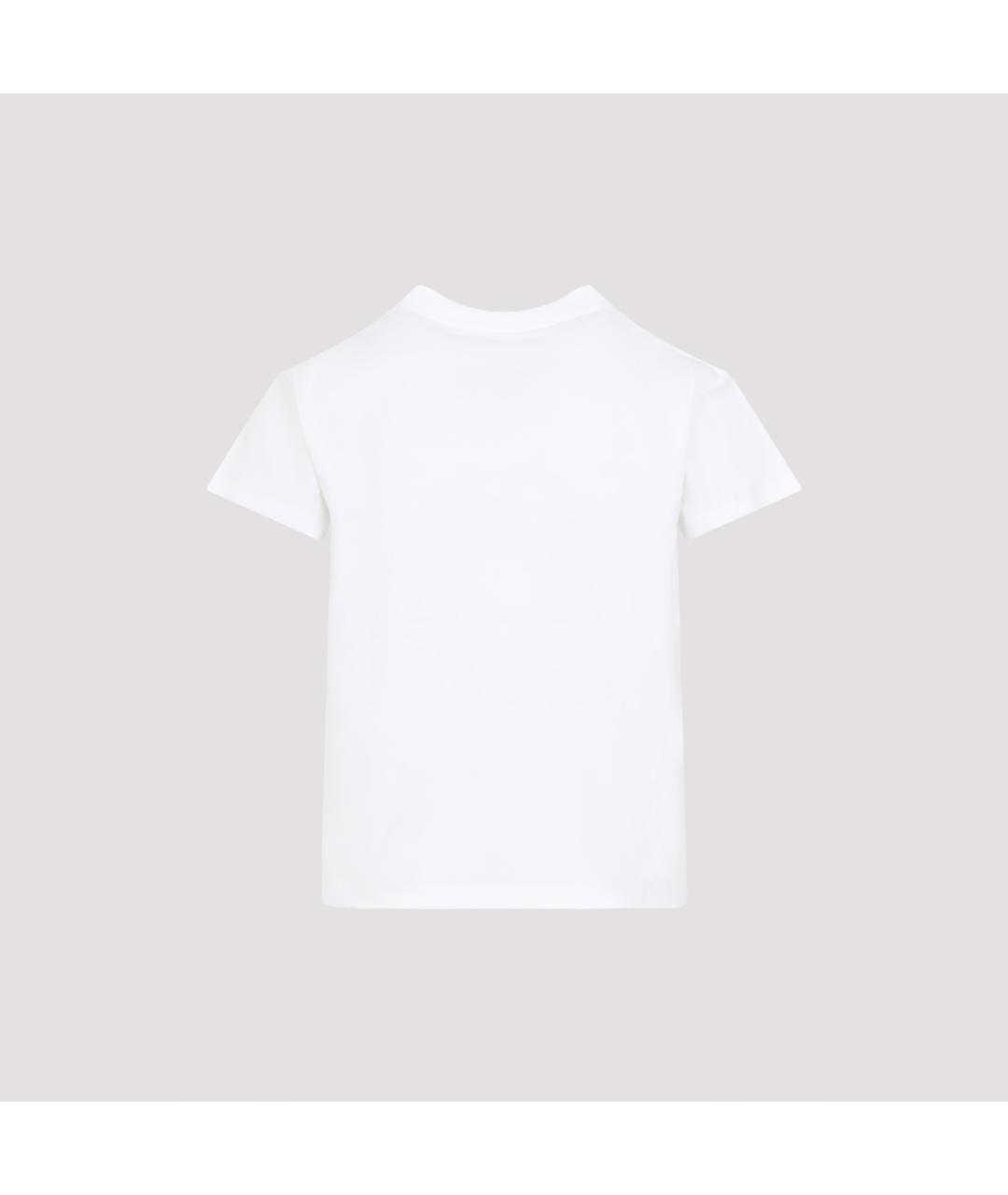 MM6 MAISON MARGIELA Белая хлопковая футболка, фото 3