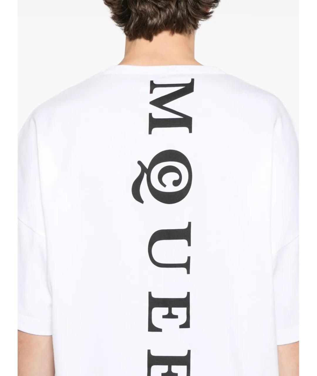 ALEXANDER MCQUEEN Белая хлопковая футболка, фото 4