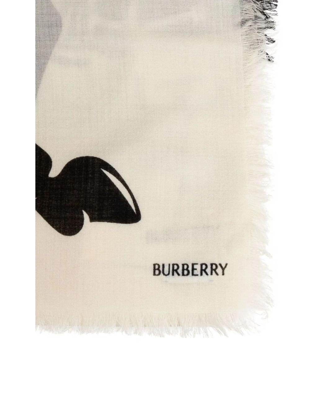 BURBERRY Бежевый шарф, фото 3