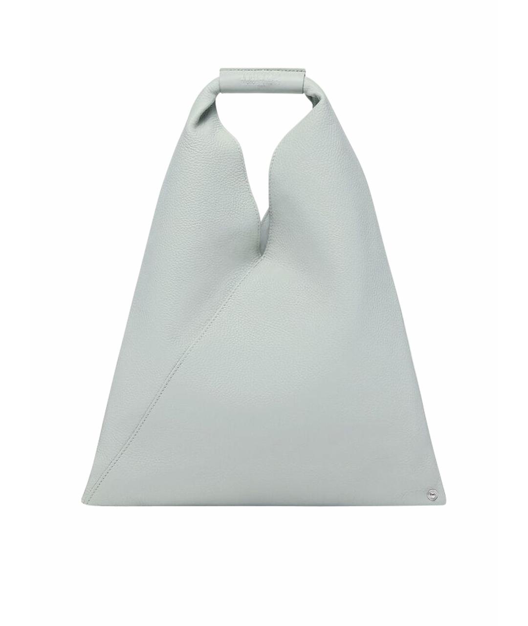 MM6 MAISON MARGIELA Бирюзовая кожаная сумка тоут, фото 1
