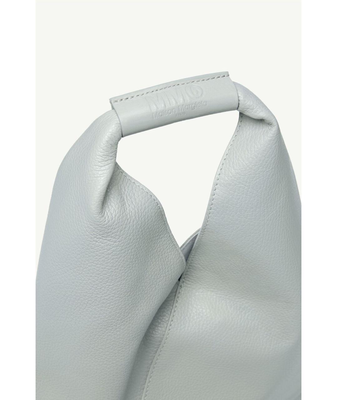 MM6 MAISON MARGIELA Бирюзовая кожаная сумка тоут, фото 5