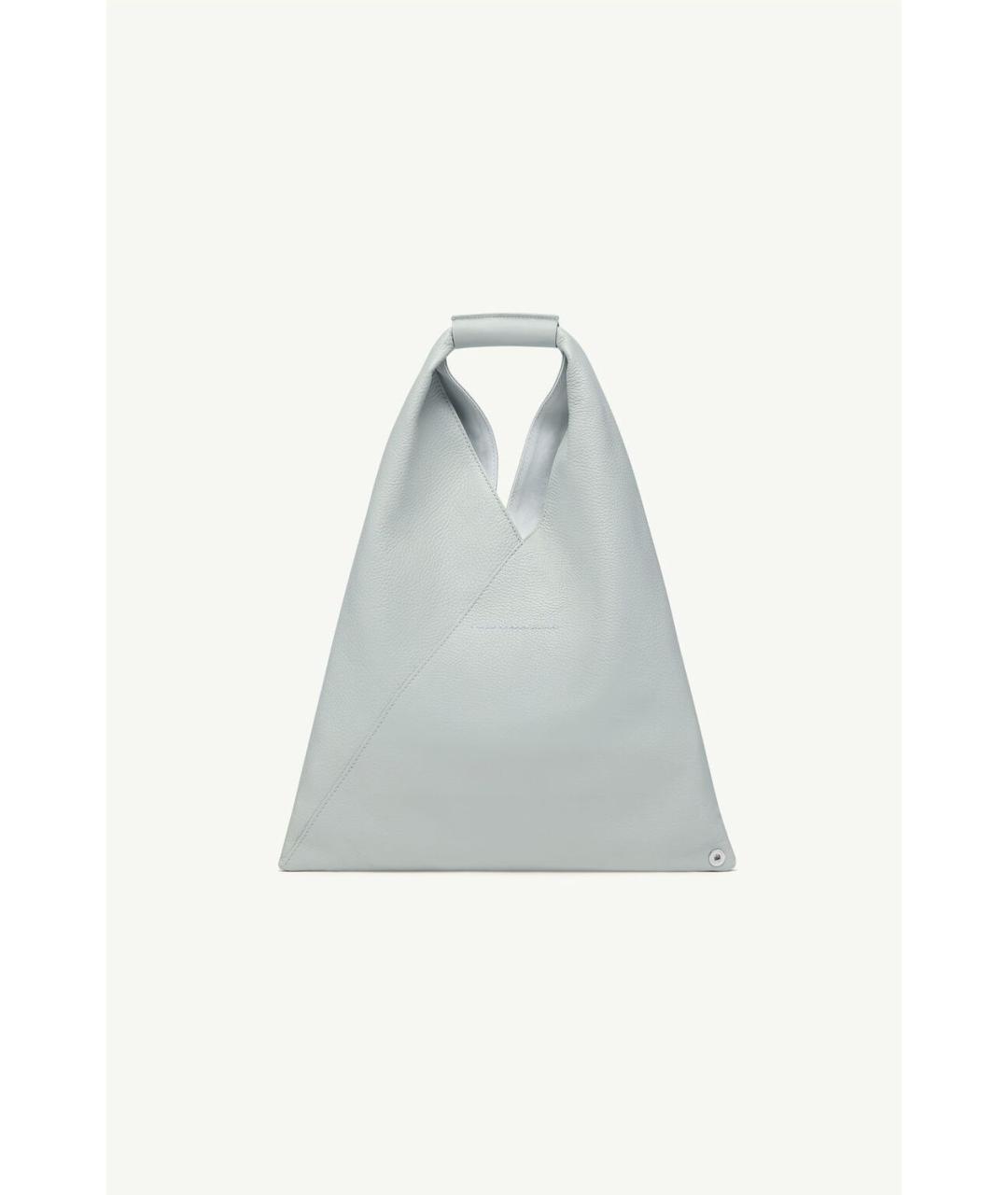 MM6 MAISON MARGIELA Бирюзовая кожаная сумка тоут, фото 3