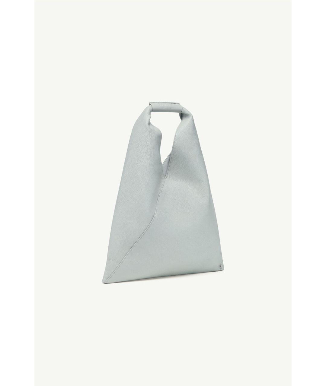 MM6 MAISON MARGIELA Бирюзовая кожаная сумка тоут, фото 2