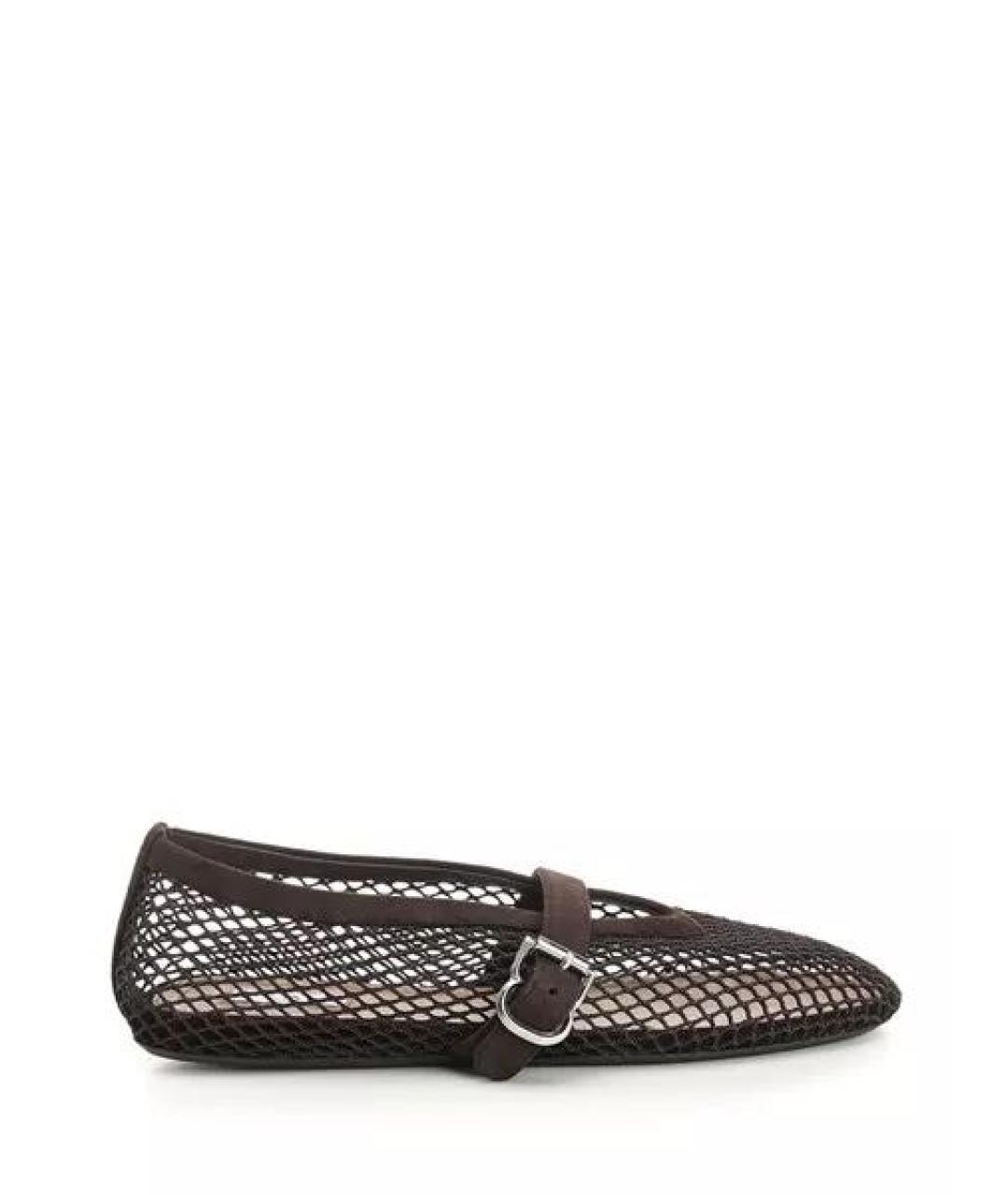 ALAIA Коричневые текстильные балетки, фото 1