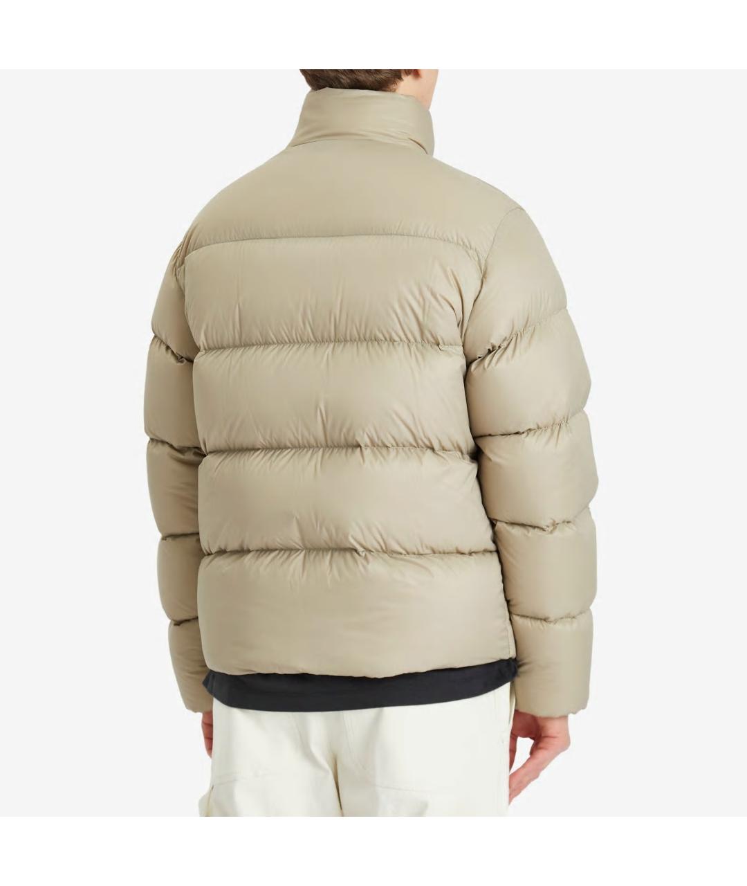 MONCLER Бежевая полиамидовая куртка, фото 3