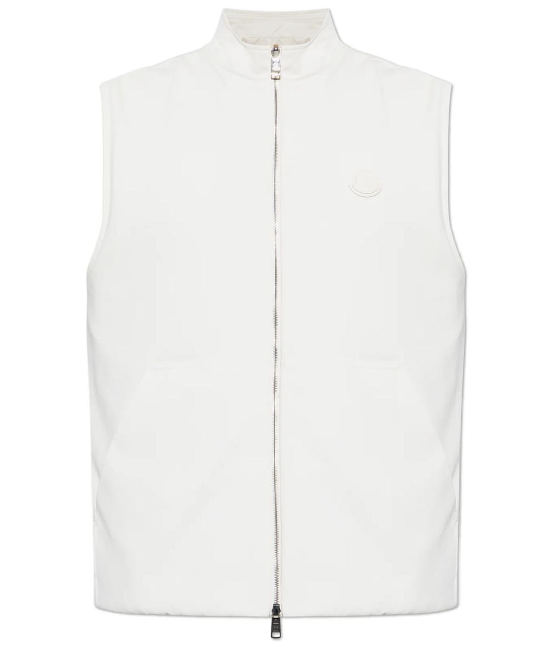 MONCLER Белая хлопковая жилетка, фото 1