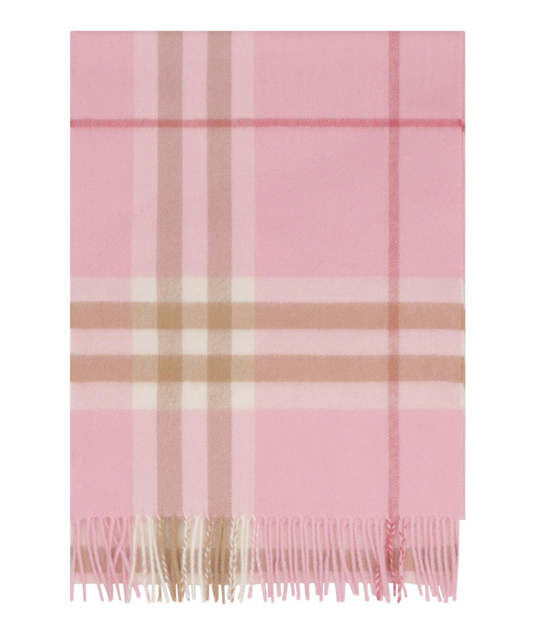 BURBERRY Розовый кашемировый шарф, фото 2