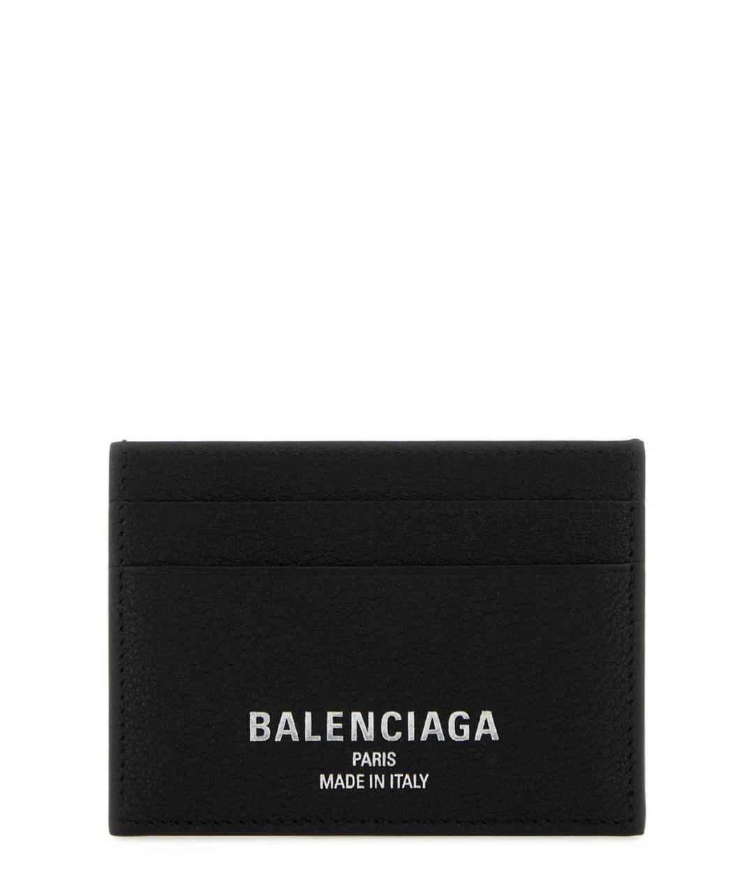 BALENCIAGA Черный кожаный кардхолдер, фото 1
