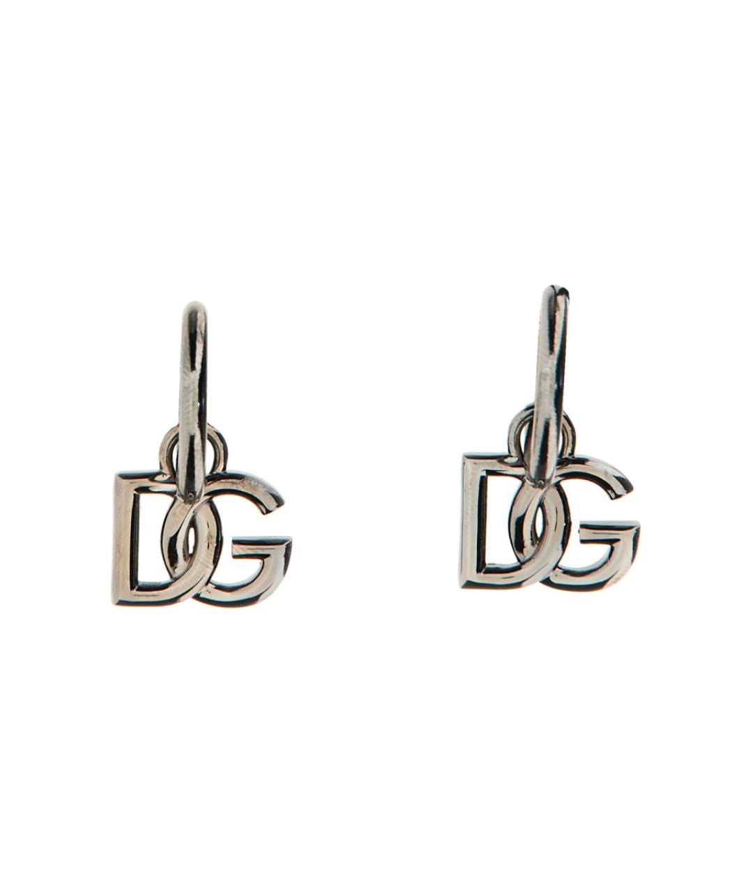 DOLCE&GABBANA Серебряные металлические серьги, фото 1