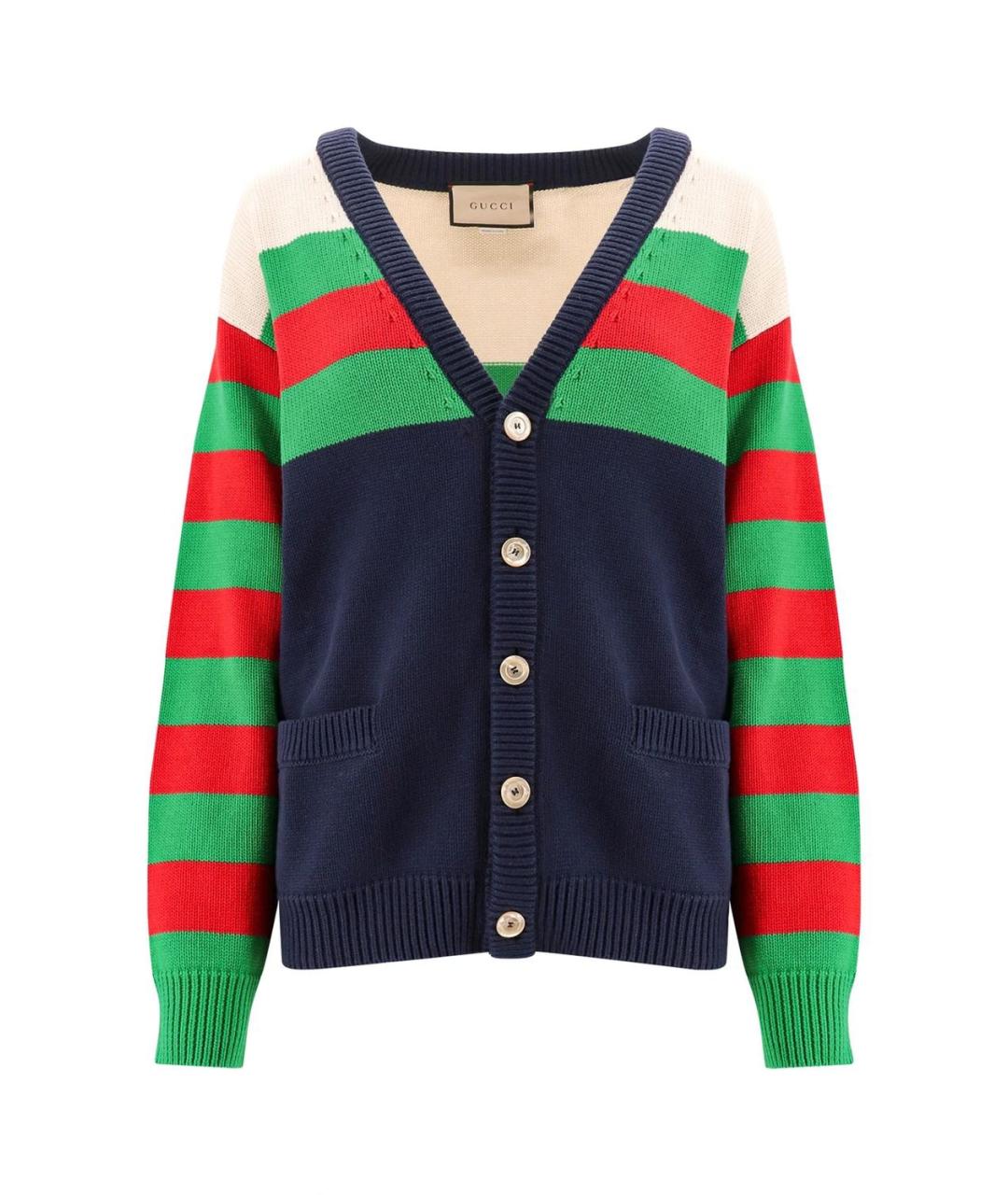 GUCCI Мульти хлопковый кардиган, фото 1