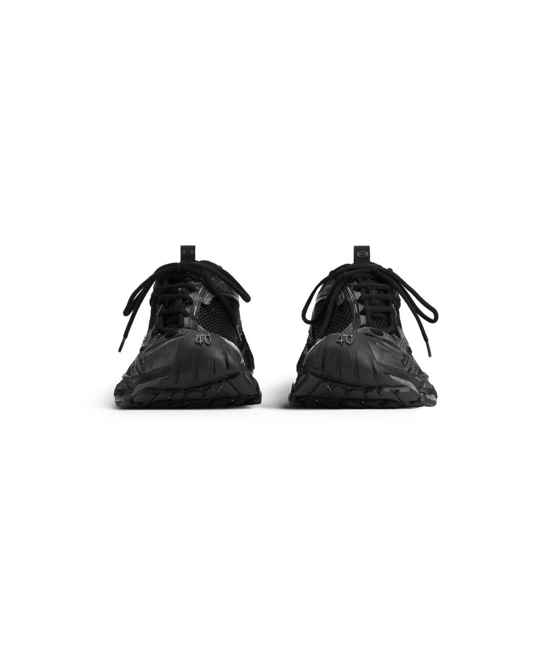 BALENCIAGA Черные низкие кроссовки / кеды, фото 3