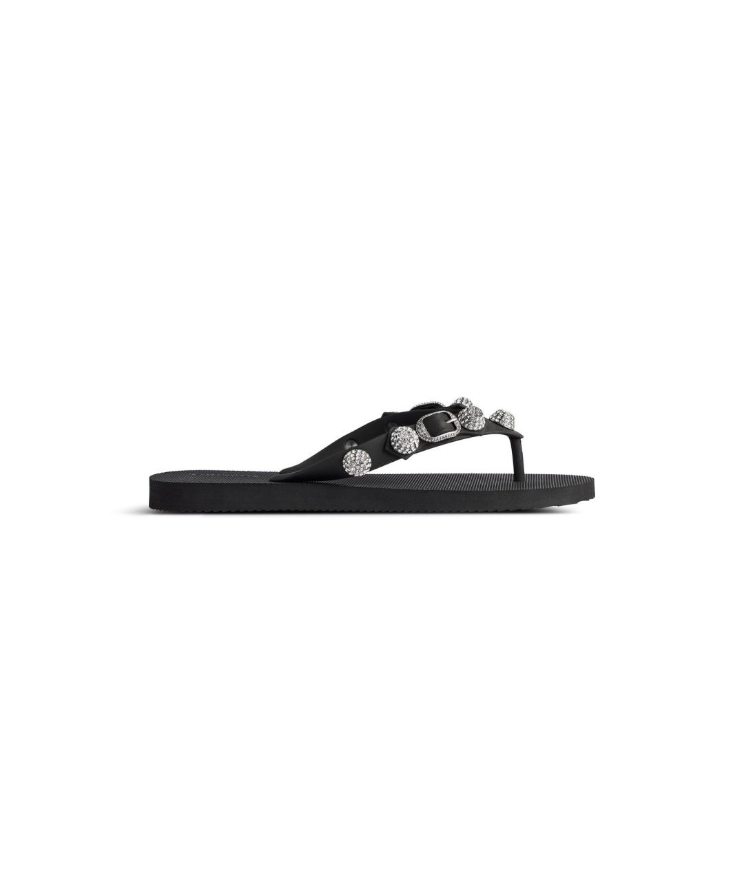 BALENCIAGA Черные шлепанцы, фото 1