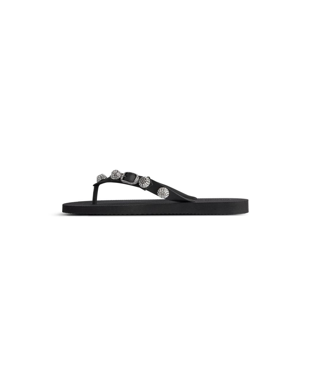 BALENCIAGA Черные шлепанцы, фото 4