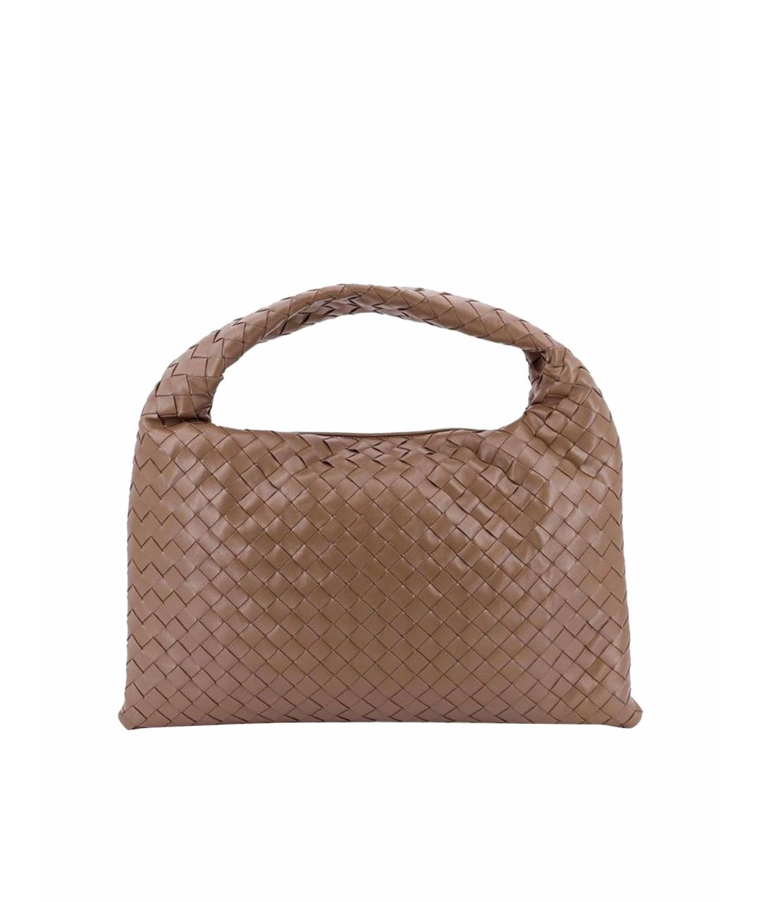 BOTTEGA VENETA Бежевая кожаная сумка через плечо, фото 1
