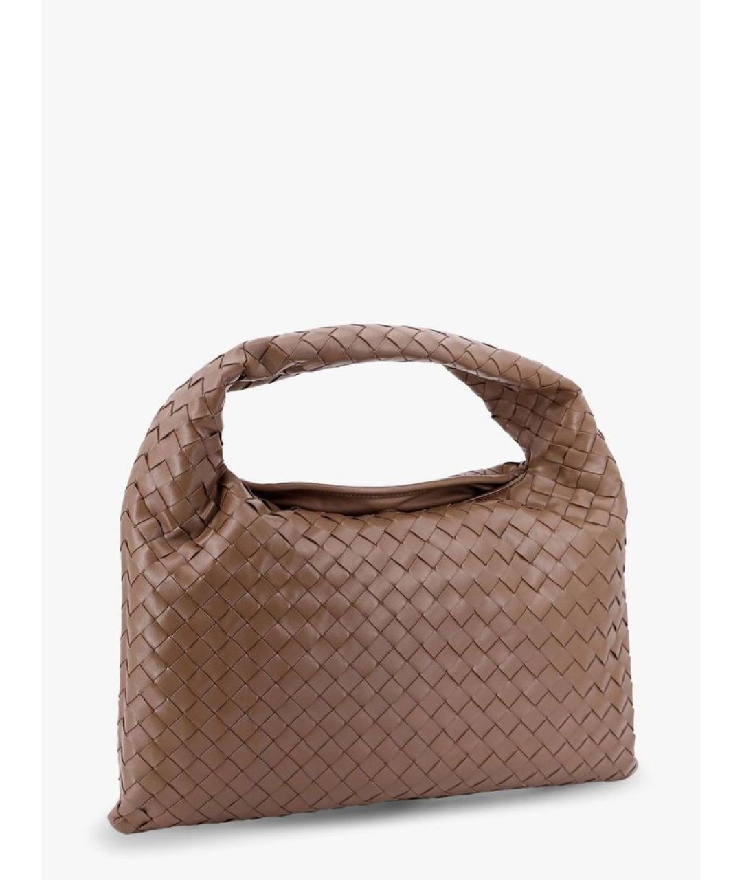 BOTTEGA VENETA Бежевая кожаная сумка через плечо, фото 2
