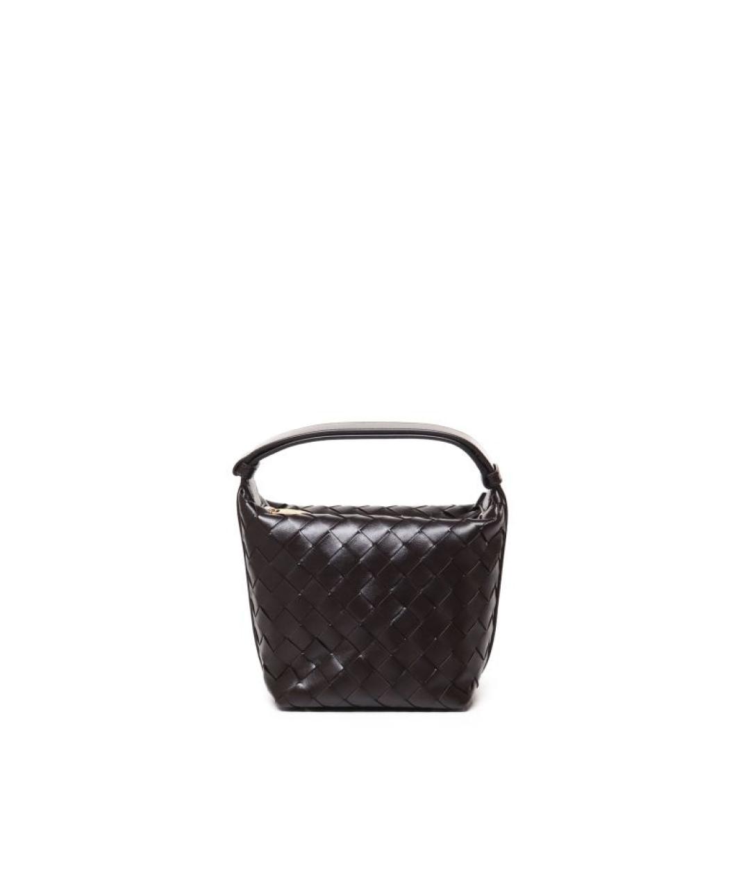 BOTTEGA VENETA Коричневая кожаная сумка с короткими ручками, фото 1