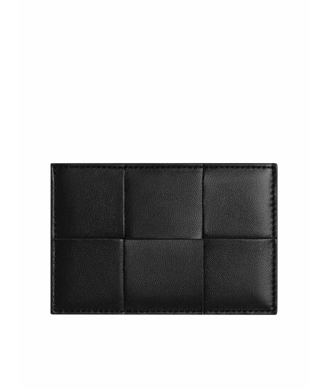 BOTTEGA VENETA Черный кожаный кардхолдер, фото 1