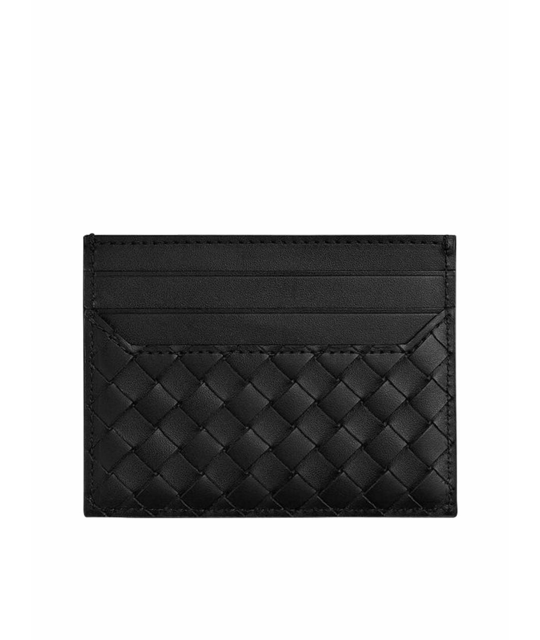 BOTTEGA VENETA Черный кожаный кардхолдер, фото 1