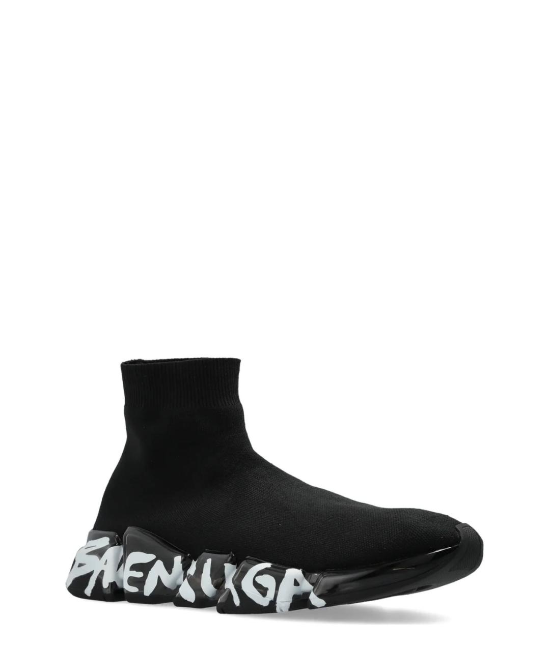 BALENCIAGA Черные синтетические кроссовки, фото 2