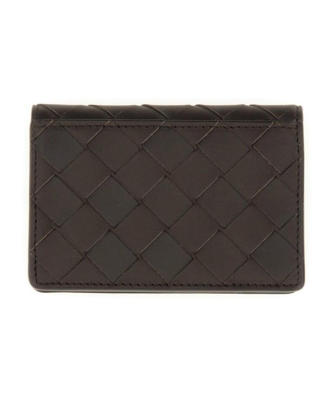 BOTTEGA VENETA Коричневый кожаный кошелек, фото 3