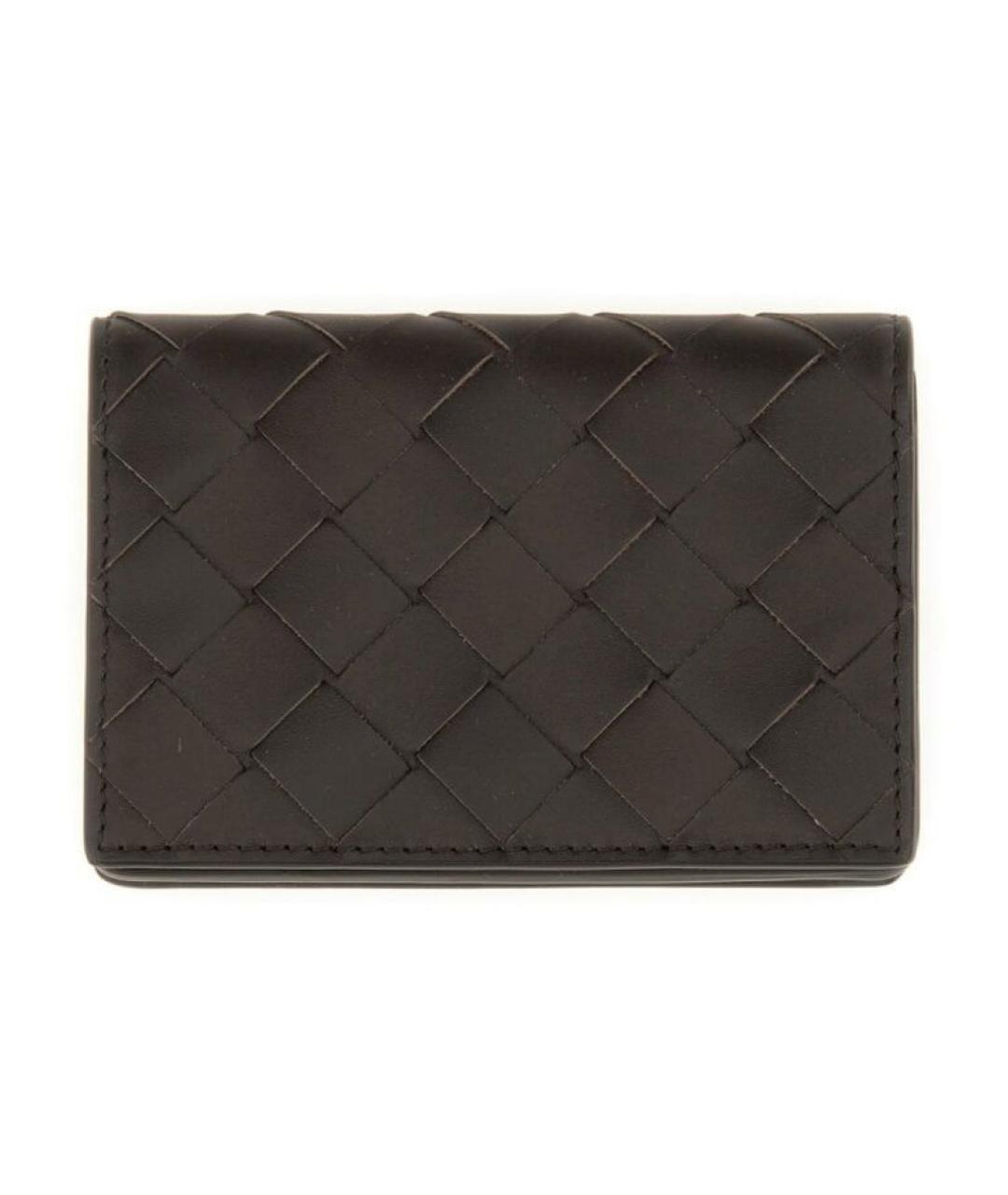 BOTTEGA VENETA Коричневый кожаный кошелек, фото 1