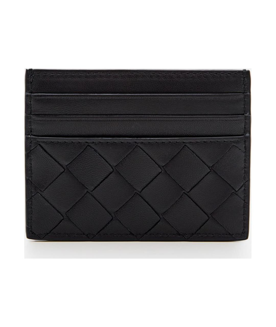 BOTTEGA VENETA Черный кожаный кардхолдер, фото 2