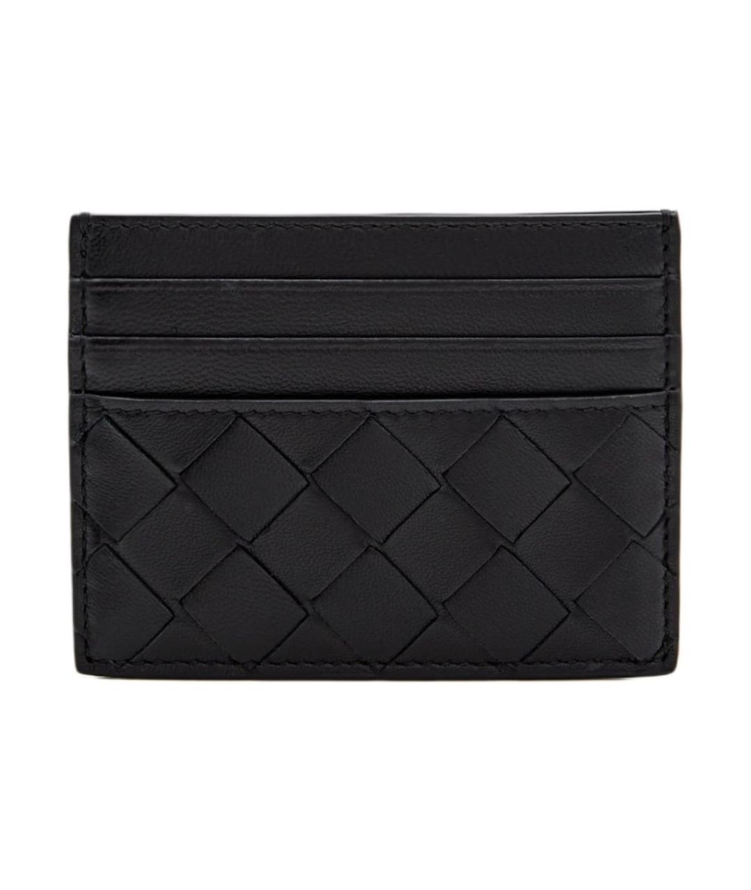 BOTTEGA VENETA Черный кожаный кардхолдер, фото 1