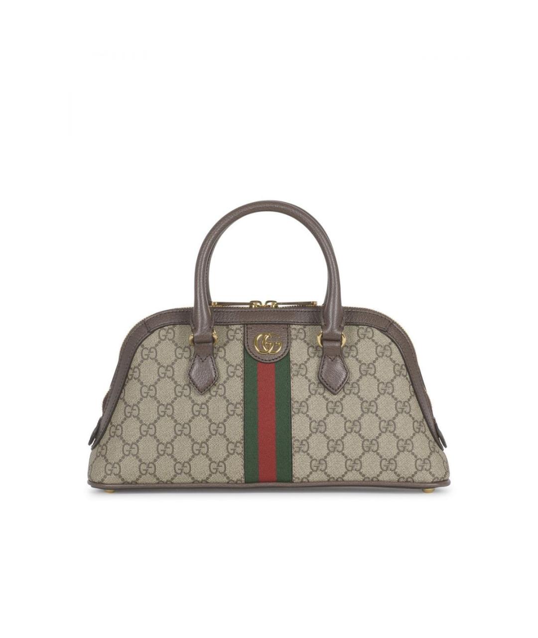 GUCCI Коричневая сумка с короткими ручками, фото 1