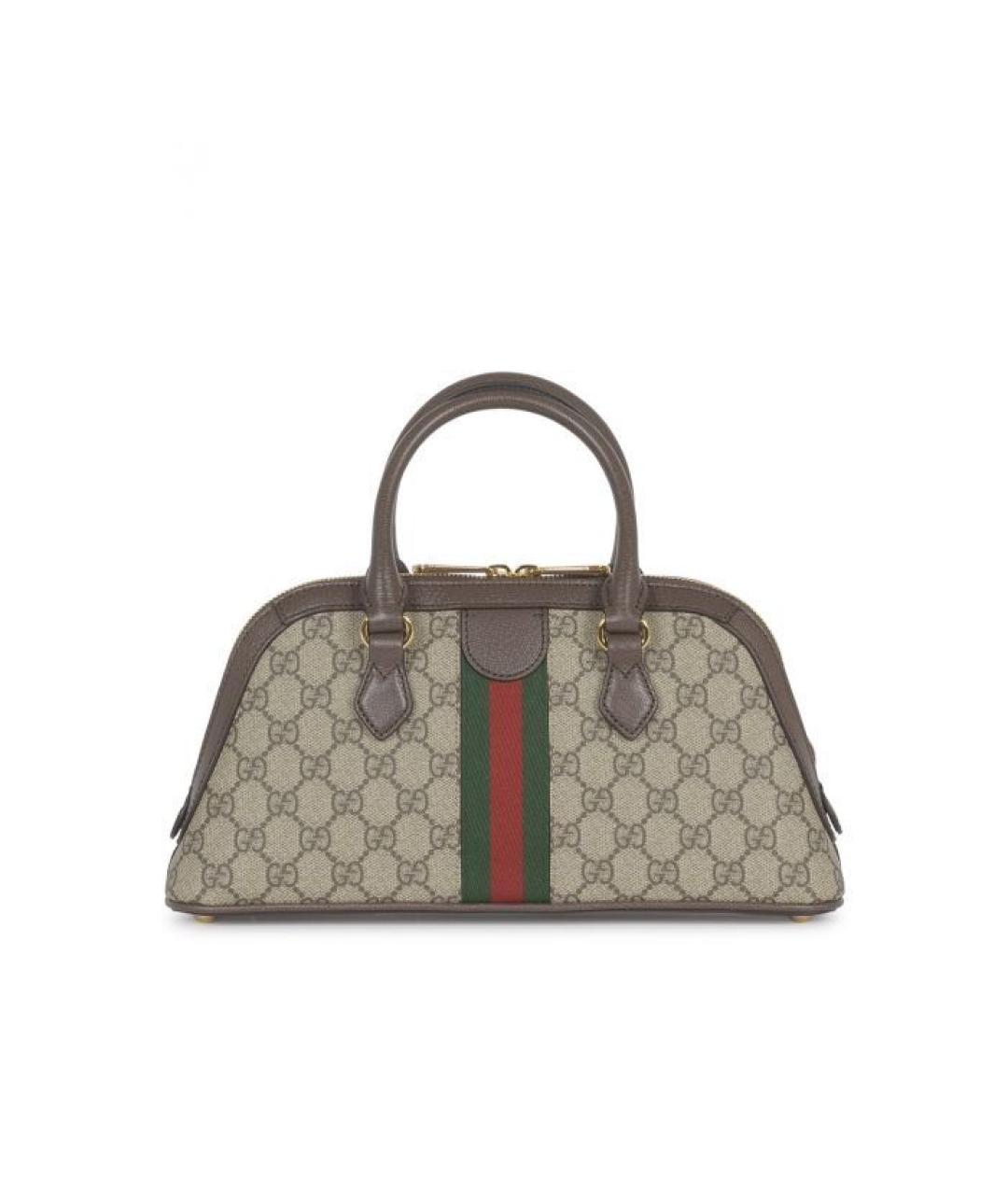 GUCCI Коричневая сумка с короткими ручками, фото 3