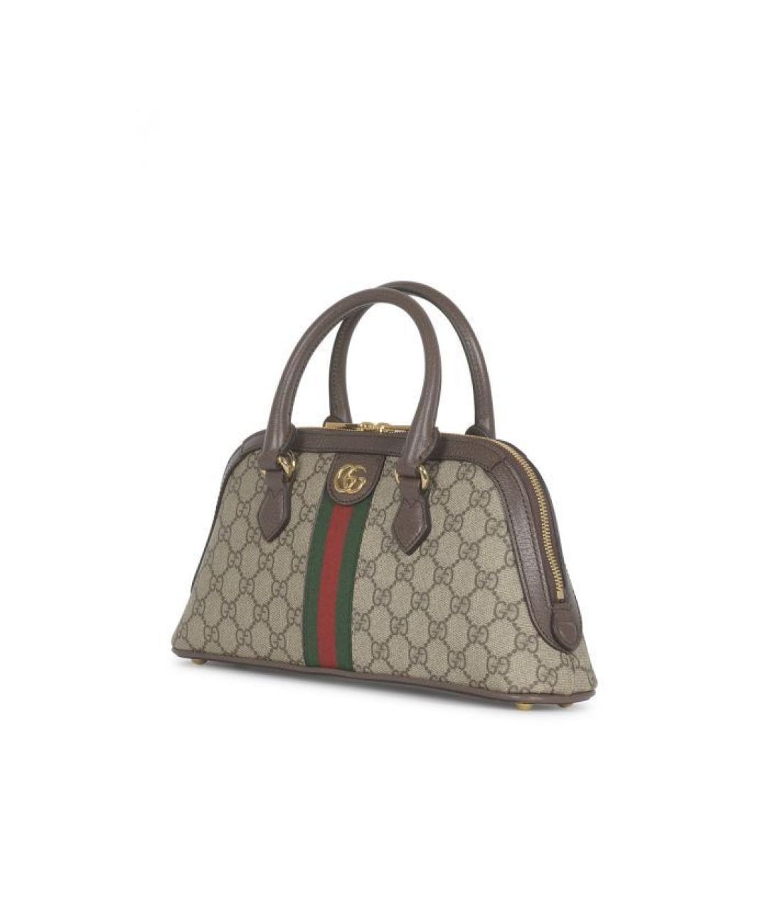 GUCCI Коричневая сумка с короткими ручками, фото 2