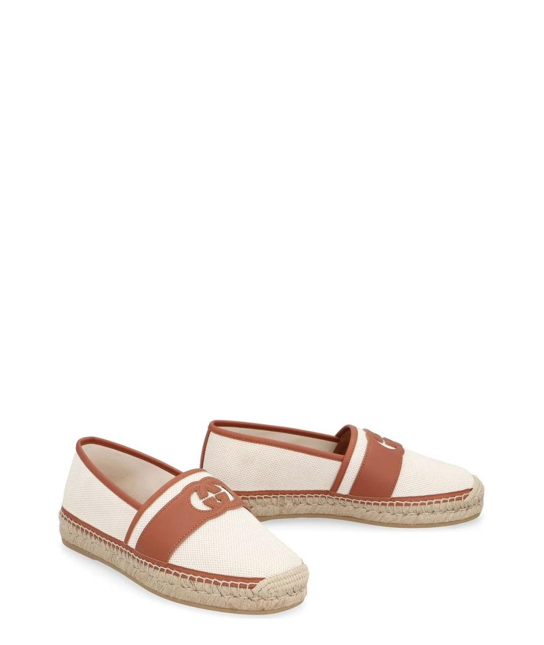 GUCCI Бежевые текстильные эспадрильи, фото 2