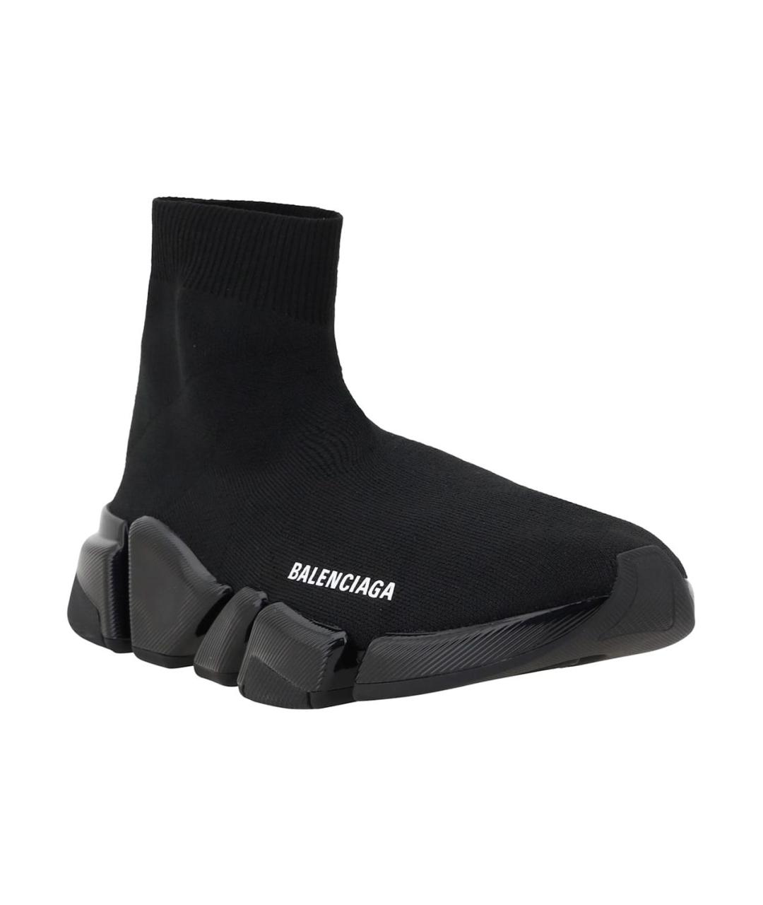 BALENCIAGA Черные синтетические кроссовки, фото 2