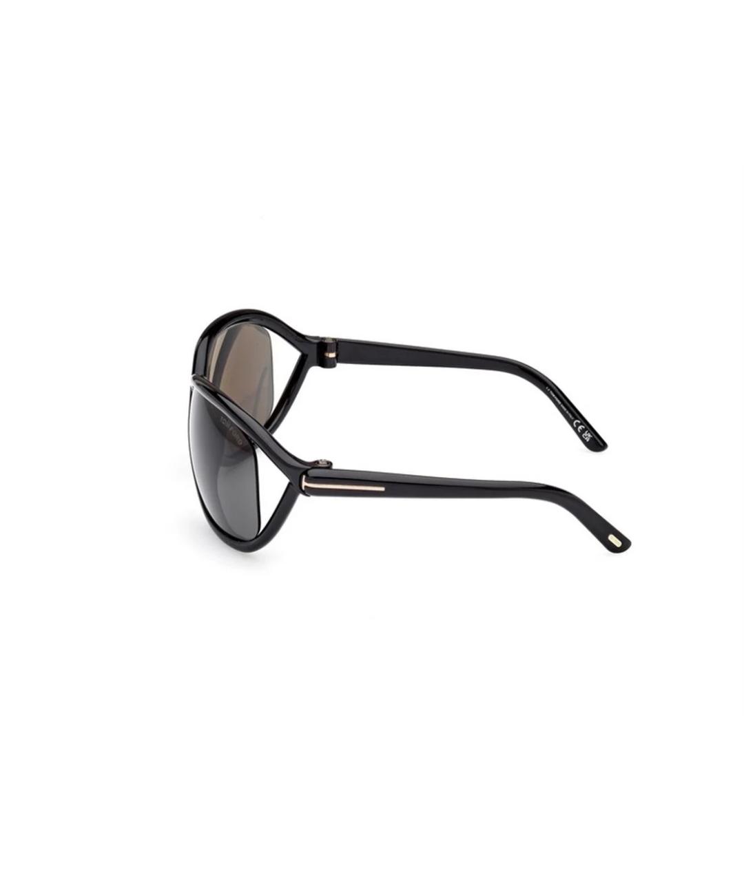 TOM FORD Черные пластиковые солнцезащитные очки, фото 2