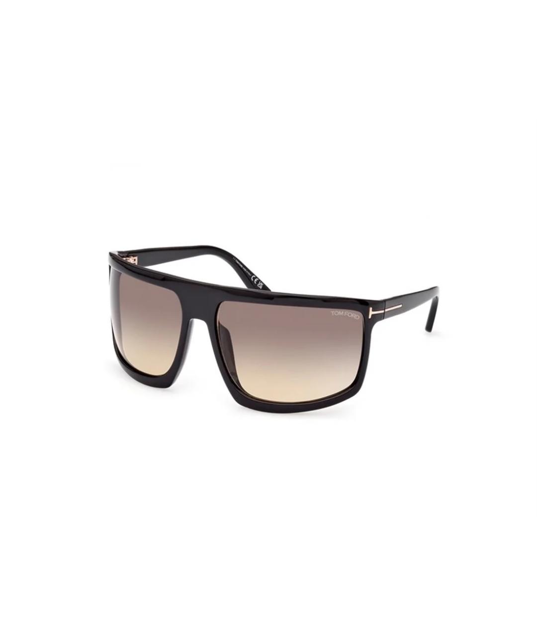 TOM FORD Черные пластиковые солнцезащитные очки, фото 1