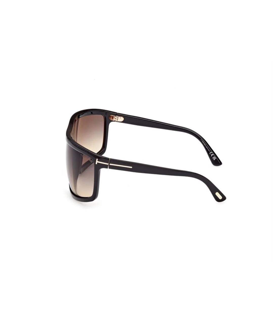 TOM FORD Черные пластиковые солнцезащитные очки, фото 2