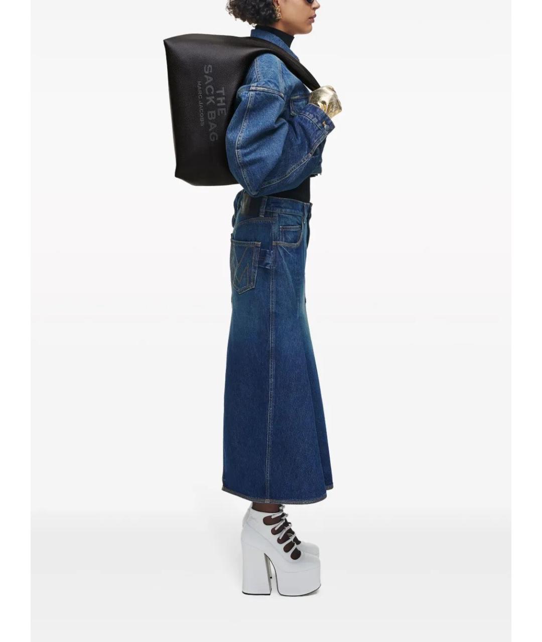 MARC JACOBS Черная кожаная сумка через плечо, фото 3