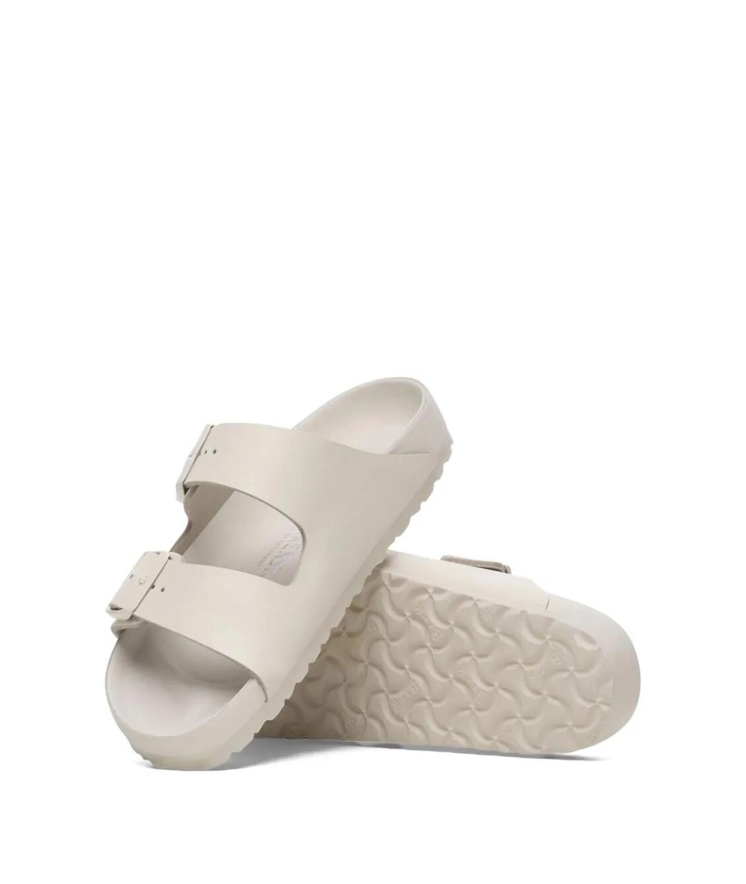 BIRKENSTOCK Бежевые кожаные сандалии, фото 2