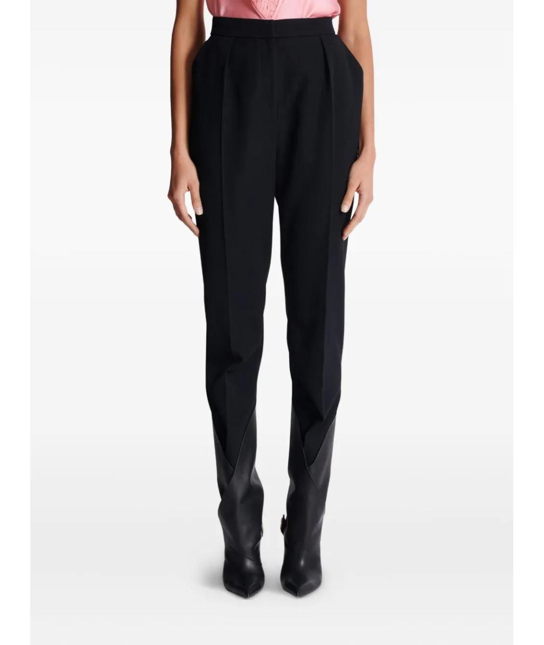 BALMAIN Черные шерстяные брюки узкие, фото 5