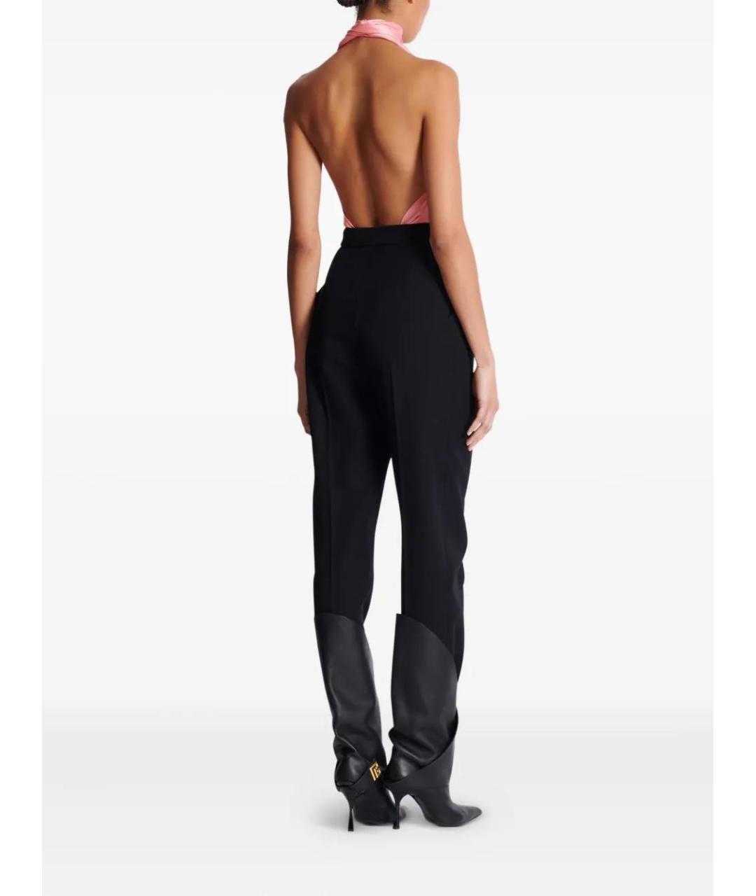 BALMAIN Черные шерстяные брюки узкие, фото 4