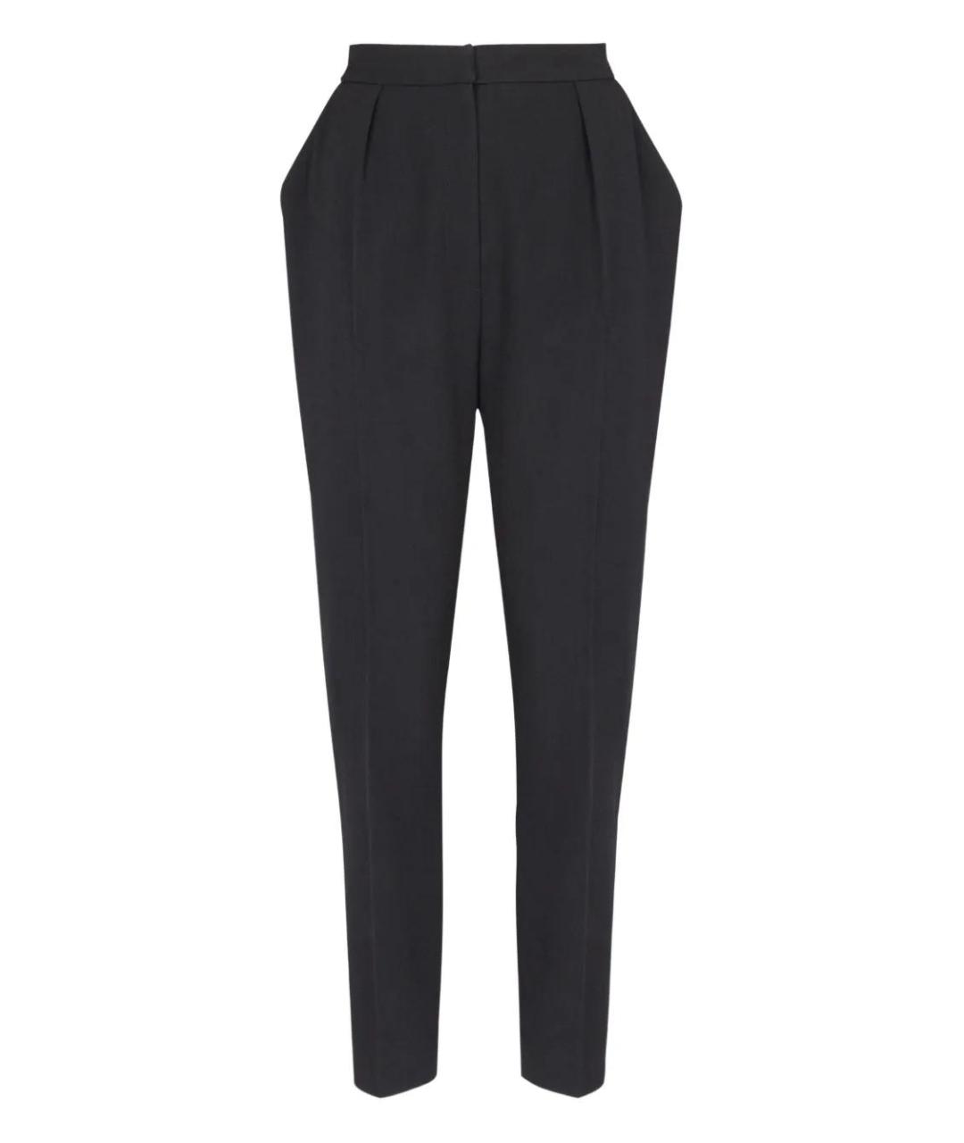 BALMAIN Черные шерстяные брюки узкие, фото 1