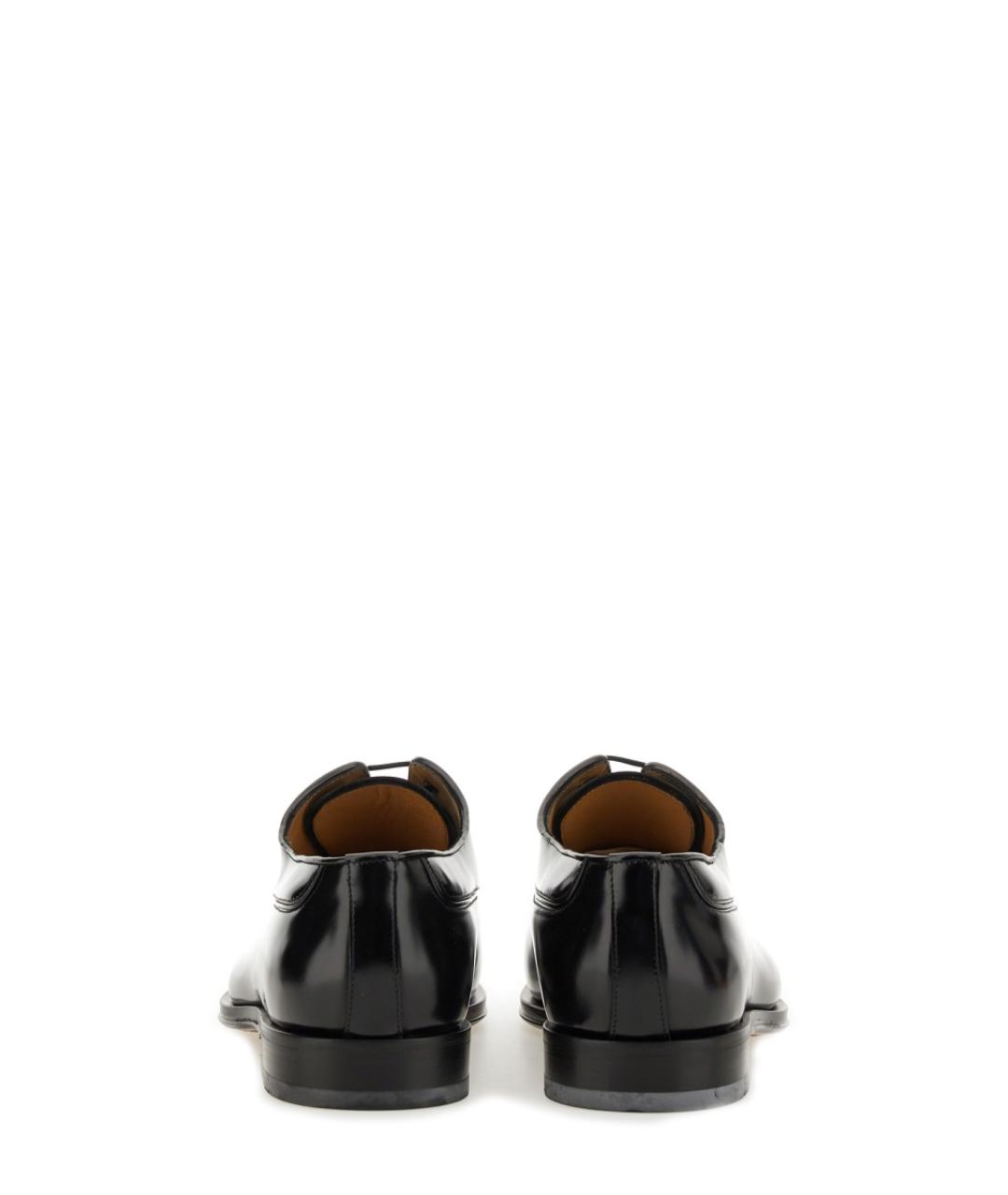FERRAGAMO Черные кожаные туфли, фото 3